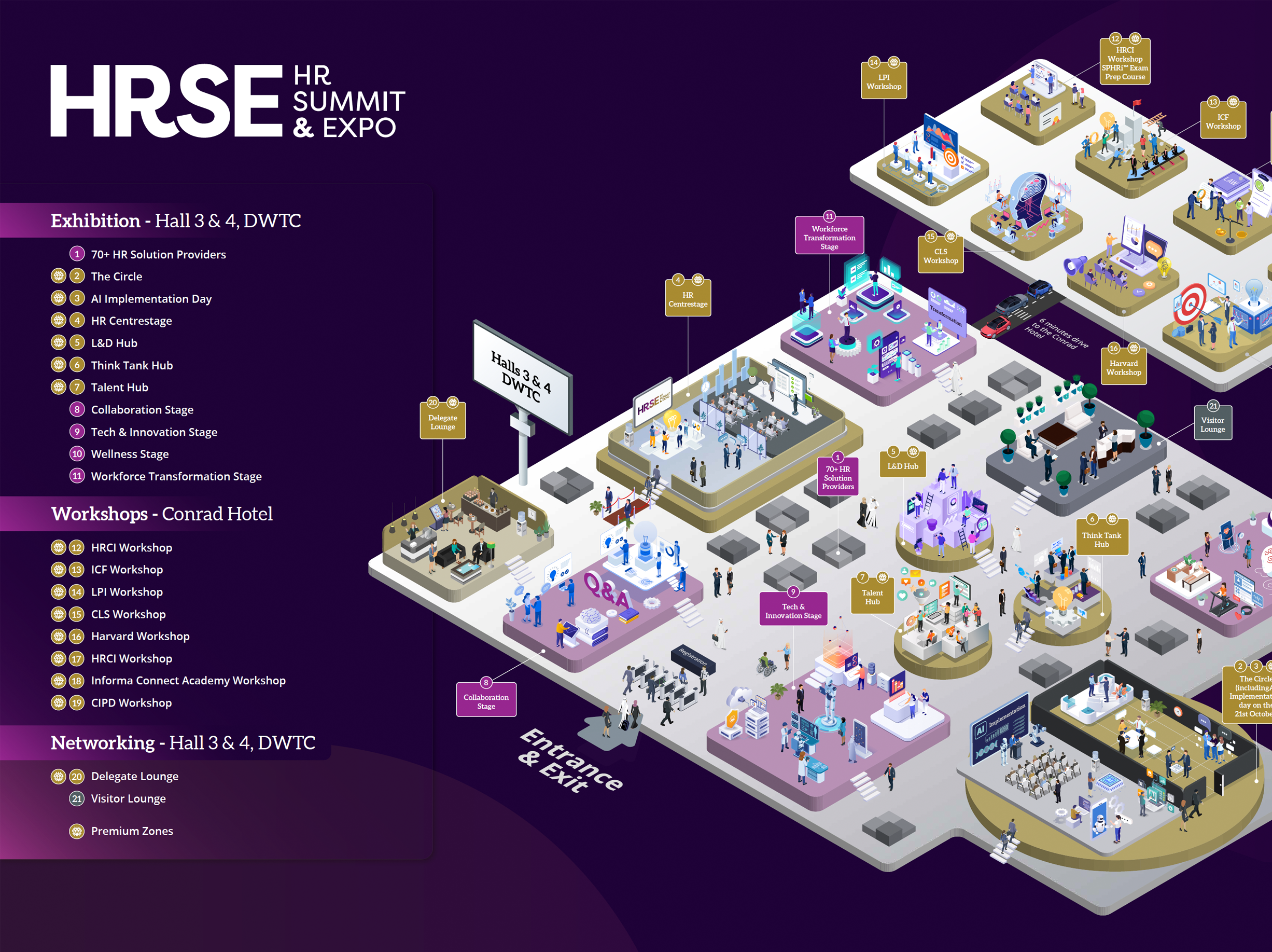 3D exhibition floorplan for HRSE